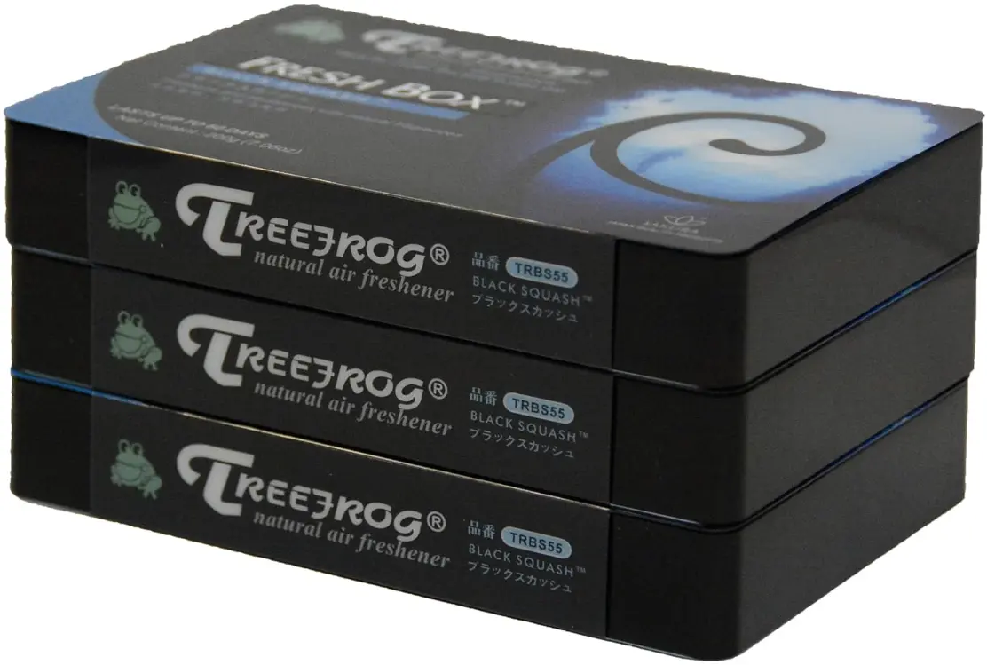 Treefrog Xtreme Fresh Air Freshener Black Squash Scent 2 Packs